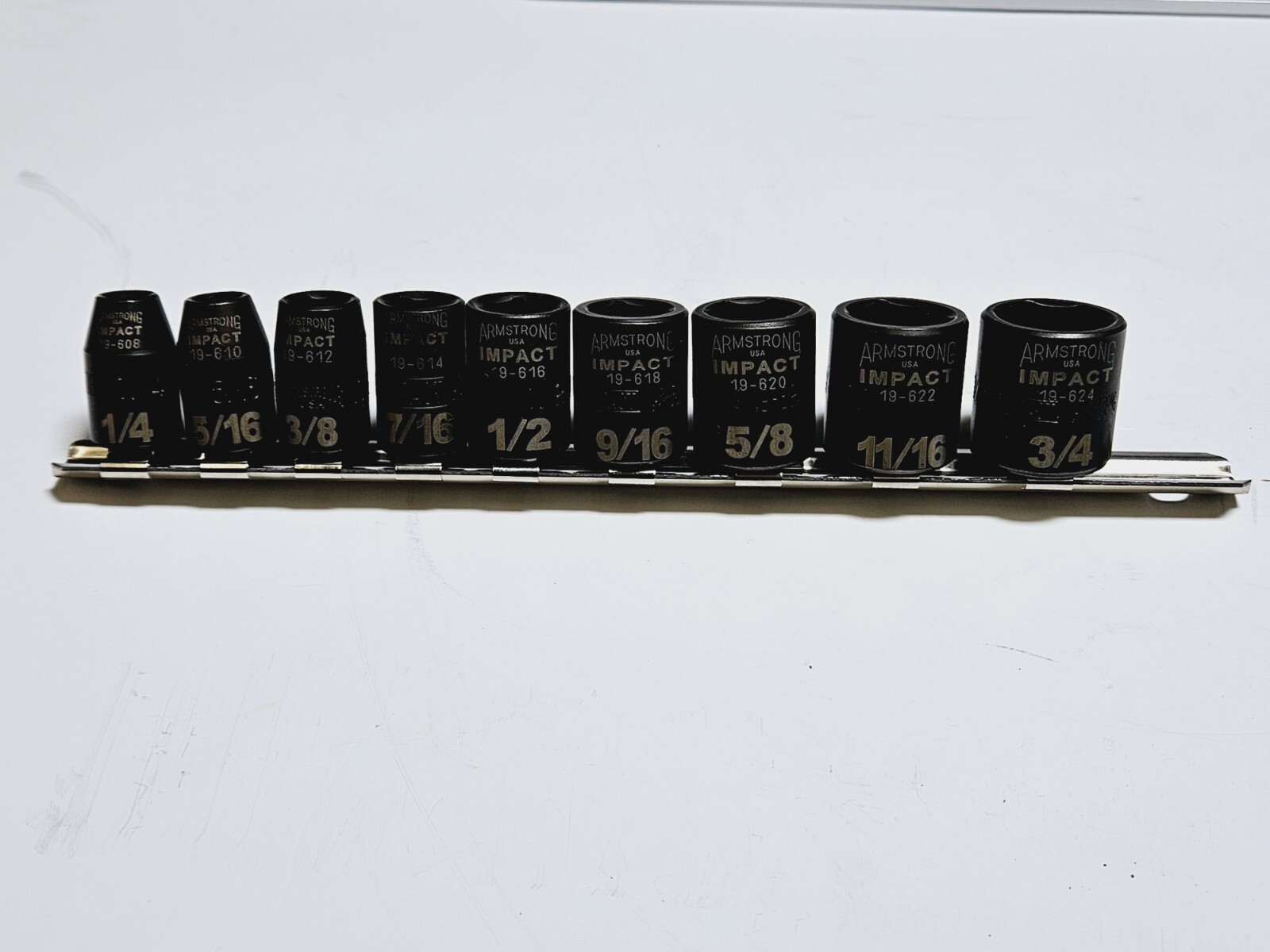 Armstrong 3/8dr Impact Sae Socket Set 9pc