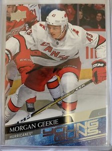 2020-21 Upper Deck Series 1 Morgan Geekie Young Guns #210 Hurricanes