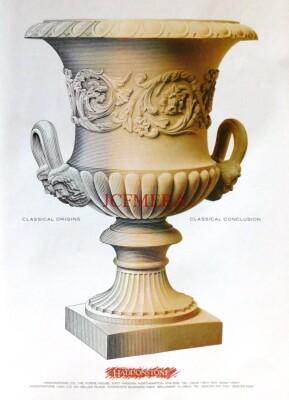 HADDONSTONE Classical Garden Artefacts ADVERT #2 1991 Vintage Print Ad E04/26