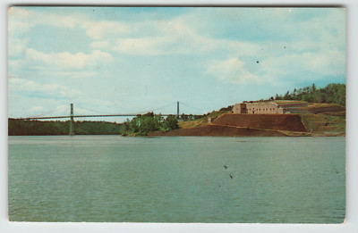 Postcard Waldo -Hancock Bridge and Ft. Knox Bucksport, ME