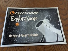 Original Celestron ExploraScope Setup  User's Guide - GC