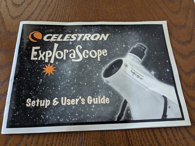 Original Celestron ExploraScope Setup & User's Guide - GC