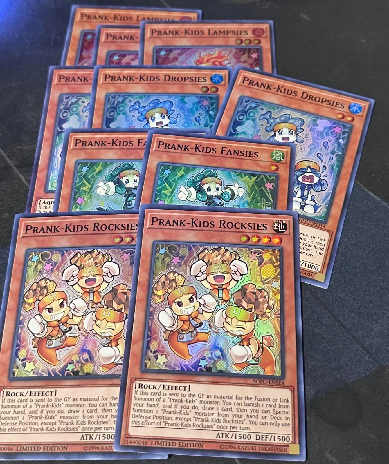 Yugioh High Rarity Prank Kids Deck SUPER Core NM 3x Lampsies Dropsies