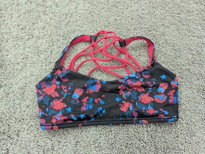 Lululemon Athletica Make A Move Bra Womens 10 Wireless Colorful Strap