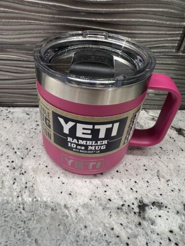 YETI Rambler Mug 10 oz with magslider lid Prickly Pear Pink NWT - Picture 1 of 1