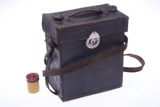 ✅ GAUMONT? RICHARD? CAILLON? LEATHER STEREO OR PLATE CAMERA CASE *NICE* 6X13CM