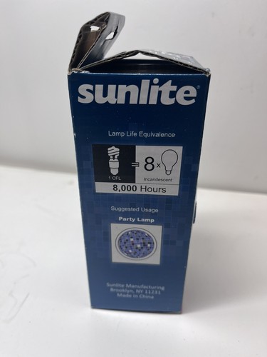 Sunlite 20W Blacklight Blue Spiral Compact Fluorescent Light Bulb -SL20/BLB - Picture 4 of 6