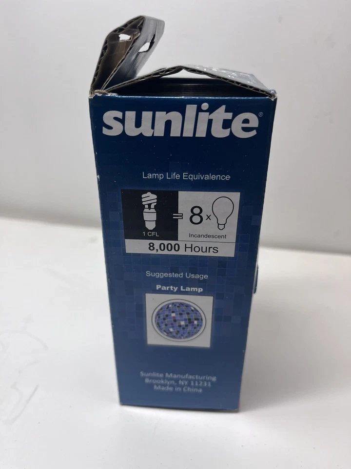 Sunlite 20W  Blacklight Blue Spiral Compact Fluorescent Light Bulb -SL20/BLB - Image 4 of 4