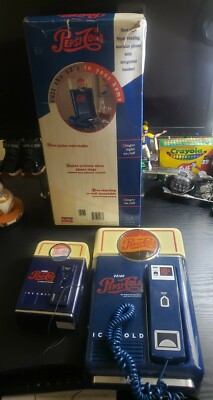 🔥🚨Vintage 1995 Pepsi Phone W/Box & AM/FM Radio Working EUC