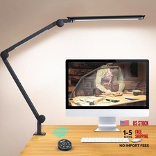 LED Desk Lamp with Clamp, Ultra-Bright Dual Dual Light Source Desk Lamp  12W 