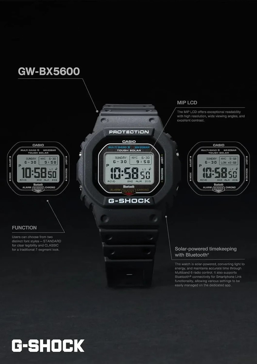 CASIO G-SHOCK GW-B5600 2WAY MIP GW-BX5600-1A1JF 2025 New Model IN