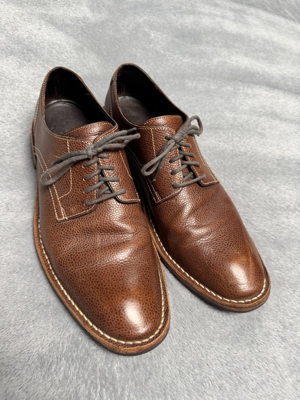 Cole Haan Mens Oxford Brown Leather Shoes Size 13M