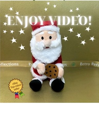 Gemmy Animated Santa Eating Cookie Sings  Cookie Song  Christmas Figure Decor  