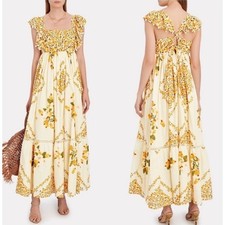 Farm Rio Cashew Crossed Back Dress Small