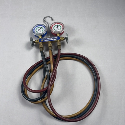 #ad Yellow Jacket 41215 2 Valve 41 Test Charging Manifold Gauge R 502 R 12 R 22 $59.99