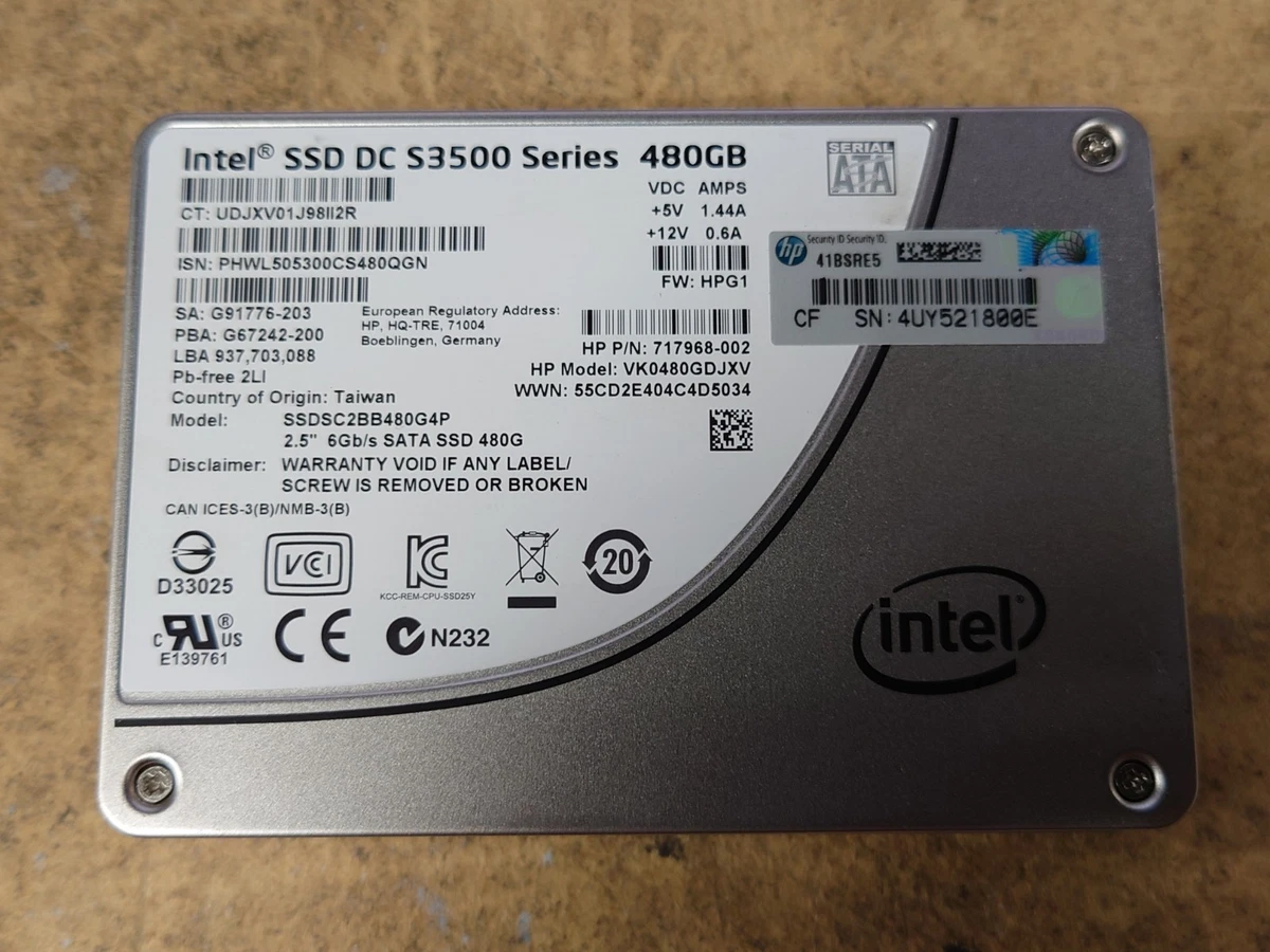 25+ Intel Solid State Drives 480 GB Storage Capacity for sale