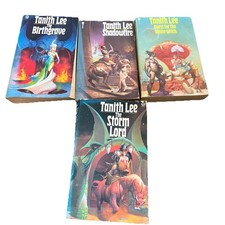 Tanith Lee Birthgrave Trilogy & Storm Lord Vintage Orbit Futura P/B Sci Fi Rare