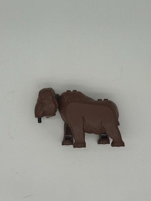 LEGO Woolly Mammoth Brown w/White Tusks From Set 60195 Rare Great Condition READ