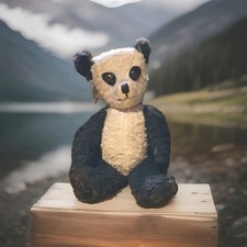 Antique  Vintage Merrythought Panda. Very Rare.