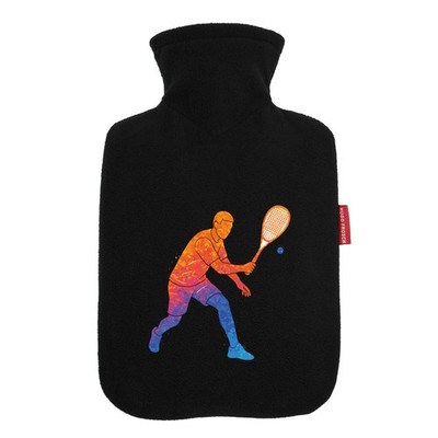 Wärmflasche Squash bunte Silhouette Geschenkidee Squash Geschenk Präsent Mitbrin