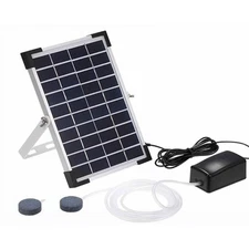 5 Watt Solar Pond Oxygenator Pump for Outdoor Fish Tanks and Aquariums