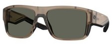 Costa Del Mar 6 S 9116 matte brown smoke gray 580g crystal polarized 911612 Sun