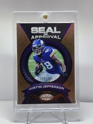 2021 Panini Certified-Seal of Approval Justin Jefferson #SA-7 Mirror Bronze /249