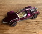 Vintage 1969 Hot Wheels Mantis Redline Car Magenta Mattel *FOR PARTS/REPAIR*