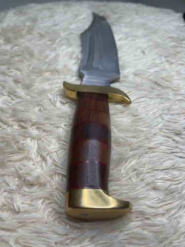 Custom Handmade Edelstahl Jagd Bowie Messer mit Echtlederscheide - Bild 5 von 10