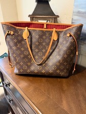Louis Vuitton Neverfull Tote MM Brown Canvas ...