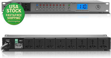 Rack Mount Power Conditioner 20A 10 Outlets 2000W Surge Protector Voltage