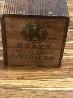 Kraft Phenix American Process Cheese 5 Lb Old Wood Box General Mills Advertising