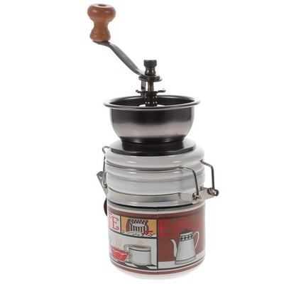 Manual Coffee Bean Grinder Ceramic Mill Hand Conical Burr Kitchen Tool White