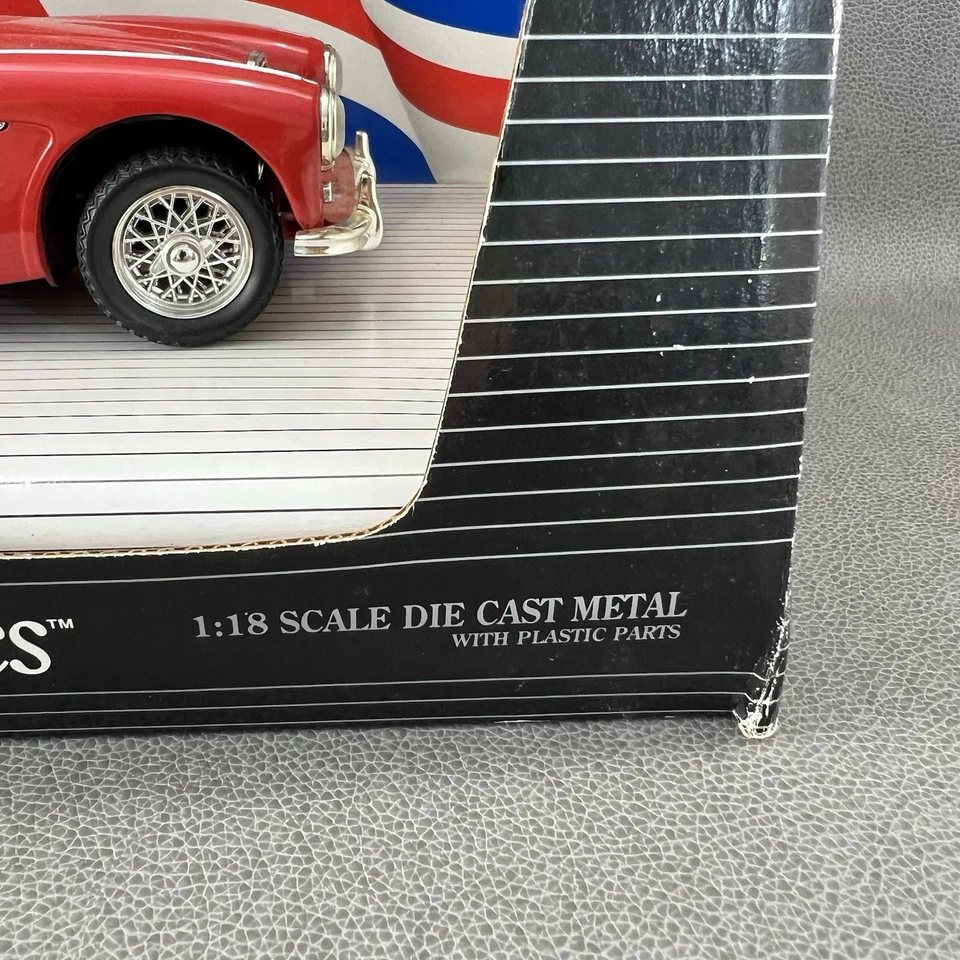 1:18 1961 Austin Healey 3000 Mark II Red Convertible ERTL European Classics - Image 4 of 4