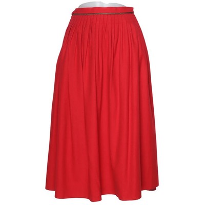Original Alpen Trachten, Rock, Größe: 38, Rot, Polyester/Wolle, Einfarbig #Q0n