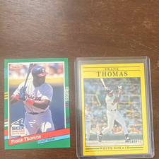 Frank Thomas Chicago White Sox 1991 Donruss Fleer 2-Card Lot #477 #138