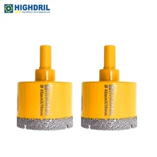2pcs 45mm Diamond Drilling Core Bits Drill Bit Hole Saw Cutter for Masonry Tile