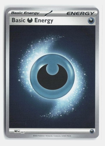Basic Darkness Energy 007 Reverse Holo Mega Evolution Energies