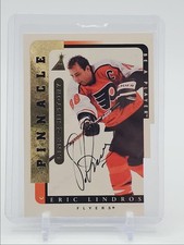 ERIC LINDROS 1997-98 PINNACLE LINK 2 HISTORY AUTOGRAPH FLYERS AUTO Q6438