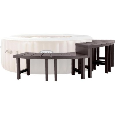 PureSpa Bench Set for 4 Person Round Hot Tub Spas 77in Diameter 28515E 2 Medium