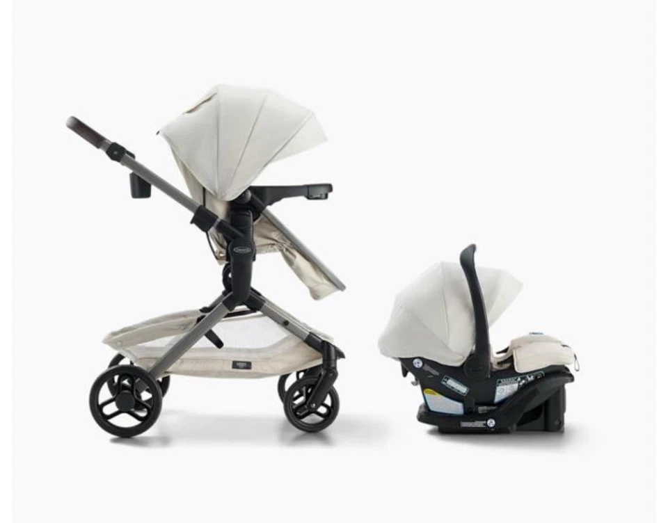 Sistema de Viaje Graco Modes Nest Color Almendra Suave Nuevo En Caja Foto 3 de 3