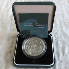 2003 SILVER PROOF £2 1oz BRITANNIA - mintage 2016