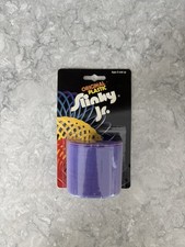Vintage James Original Plastic Slinky Jr. Pink Purple Blue