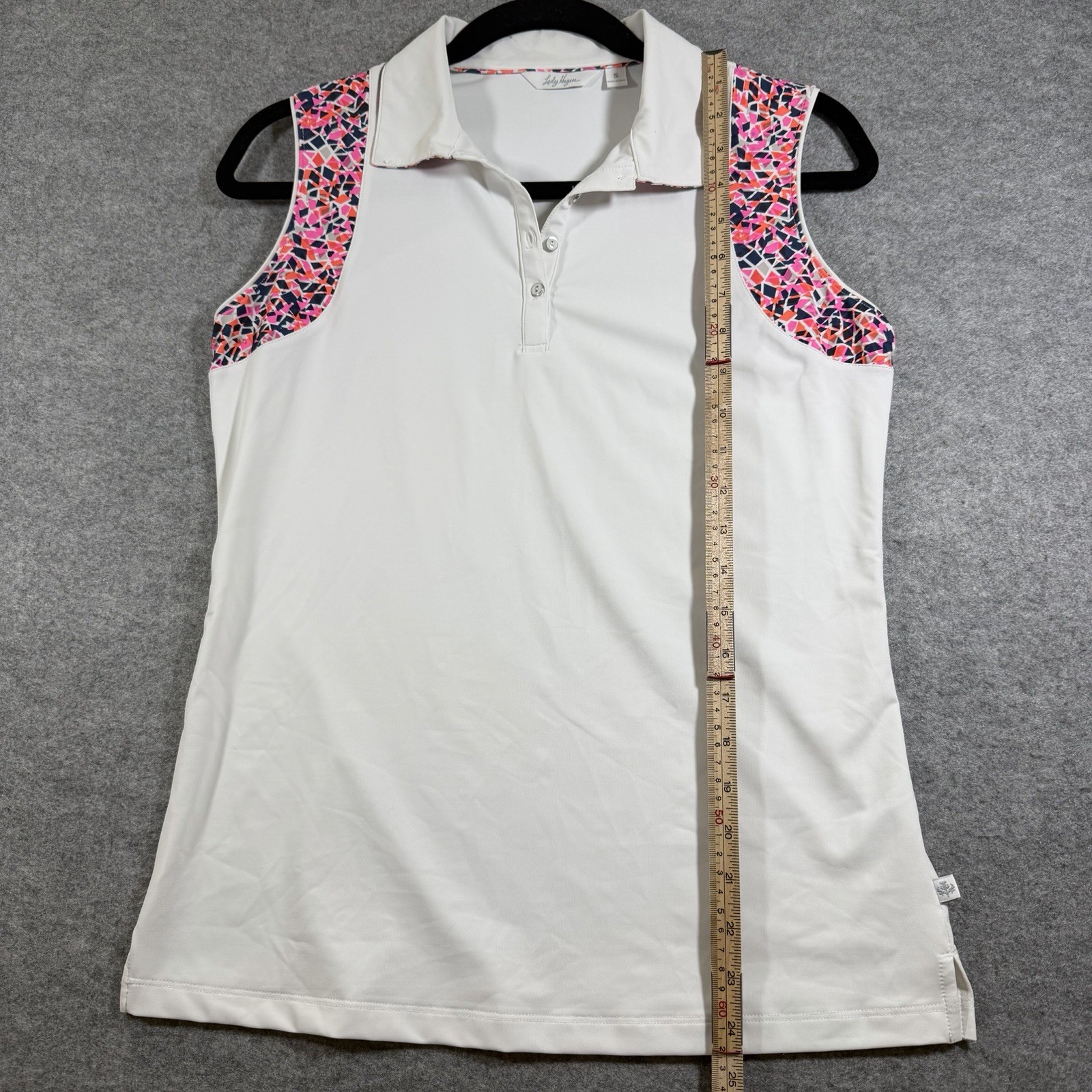 Lady Hagen Golf Polo Shirt Womens S White Sleeveless Stretch Wicking Tennis thumbnail 7