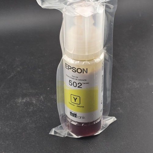 Genuine Epson T502 Yellow Standard Yield Ink Bottle 12/2028 Sealed( 3ctirl) New - 第 8/8 張圖片