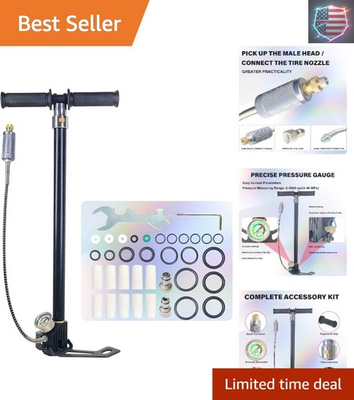 #ad PCP Air Pump High Pressure Hand Pump 4500Psi 4 Stage Airgun Pump 30MPA Air Ri... $93.09