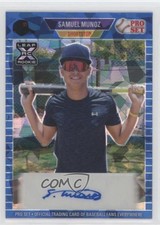 2021 Leaf Pro Set Metal 1989 Blue Crystals 16/25 Samuel Munoz #PA-SM1 Auto 0o48