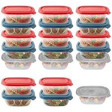 Food Storage Containers with Lids Small Ideal For Snacks Reusable 20 Pack 17 oz