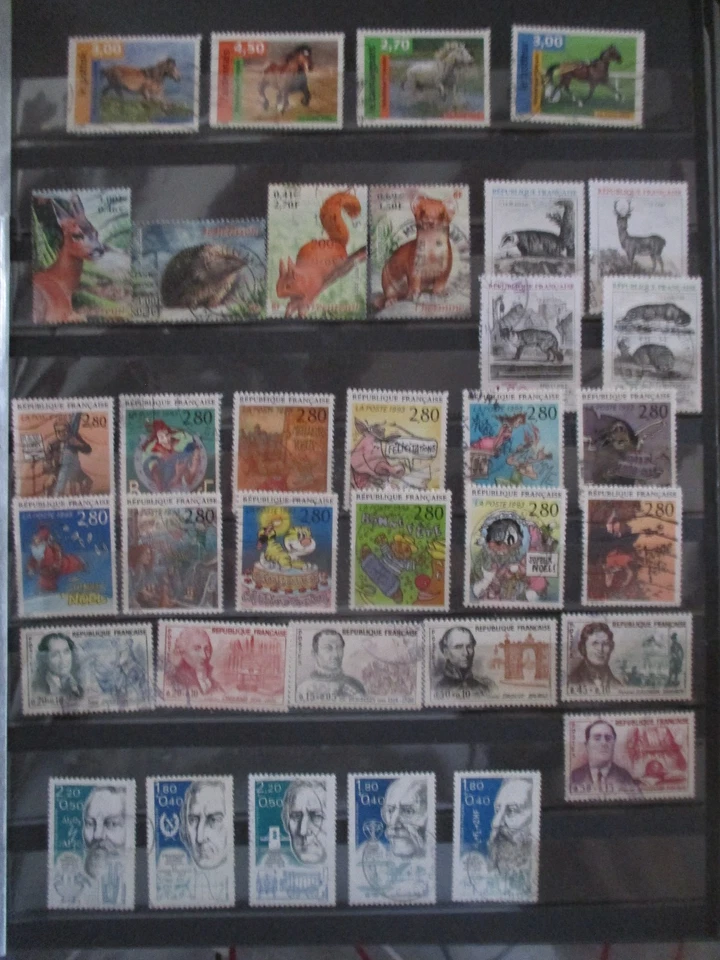 Lot de timbres "FRANCE 6 séries" oblitérés+ cadeau pour 2 lots de mes ventes - Photo 1/1