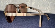 BURBERRY B 3080 1235/7J Matte Gold/Rose Gold Mirrored 59-14-135 2N Aviator